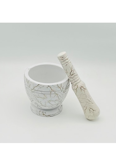 By Como Mermer Desenli Beyaz Havan