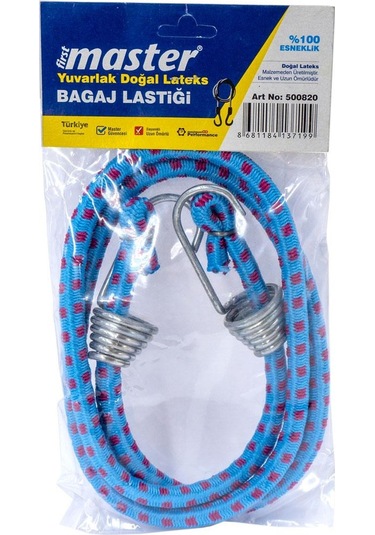 Master 500820 Yuvarlak Lateks Bagaj Lastiği 2 Kancalı 90 Cm