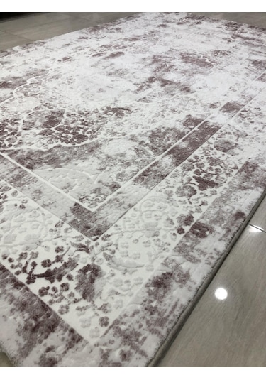 Dinarsu Halı Divina 150X233 Dı-012 Koyu Pembe Beyaz 4 M2 Halı !