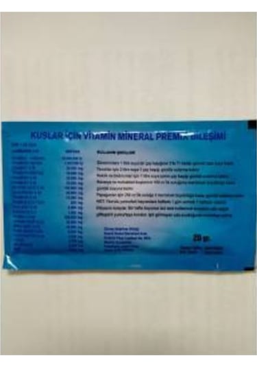 20gr. Kızıştırıcı Vitamin Ilyas Yıldırım Yerli Üretim. Tüm Hayvan