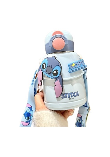 316 Paslanmaz Çelik Yalıtımlı Dak Çift Içme Kamış Dak Öğrenci Taşınabilir Su Dağı 7v8zqv Açık Lacivert - Gri