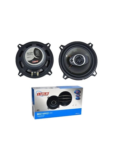 Carub 5" 13cm 300w Kapaksız Hoparlör 3 Yollu Woofer Tweeter Ve Midrange 2li Set 1 Adet