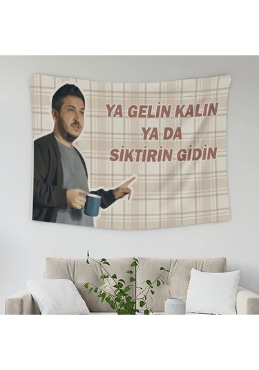 Yılmaz Ya Gelin Kalın Duvar Örtüsü