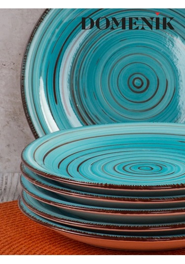 Domenik Laguna Tatlı Tabağı 19 Cm 6 Parça Set 184990977 Turkuaz
