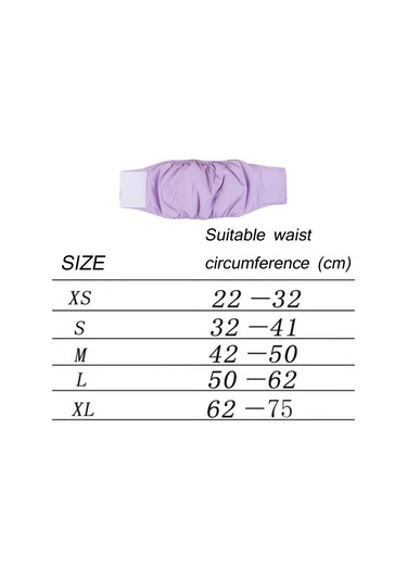 Erkek Köpek Özel Nezaket Kemeri Pet Fizyolojik Pantolon, Boyut: S Sığ Mor