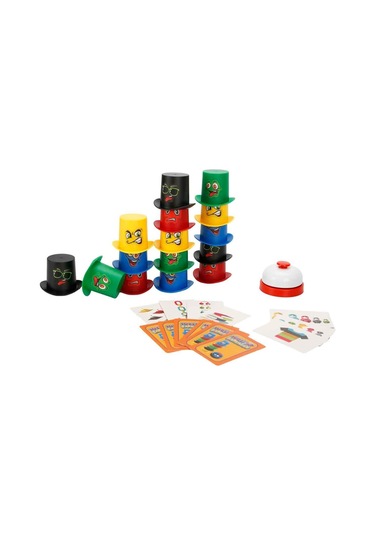 Hızlı Şapkalar Kutu Oyunu - Çocuklar İçin Refleks, Zeka Ve Dikkat Geliştirici Eğitici Aile Oyunu