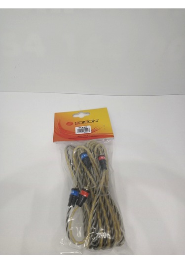 Edison Rca Kablosu 5 Metre - Kaliteli Amfi Rca Ses Aktarım Kablosu 5 Metre