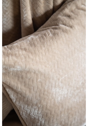 Çift Kişilik Tammy Bej Yatak Örtülü Nevresimli Set Bej