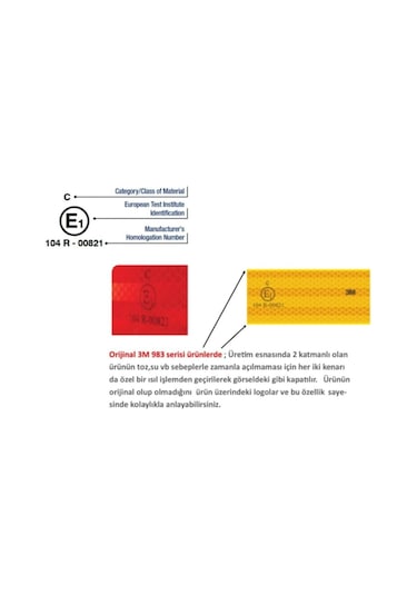 Sarı Diamond Grade™ 983 Reflektif Şerit 1 Mt Sarı