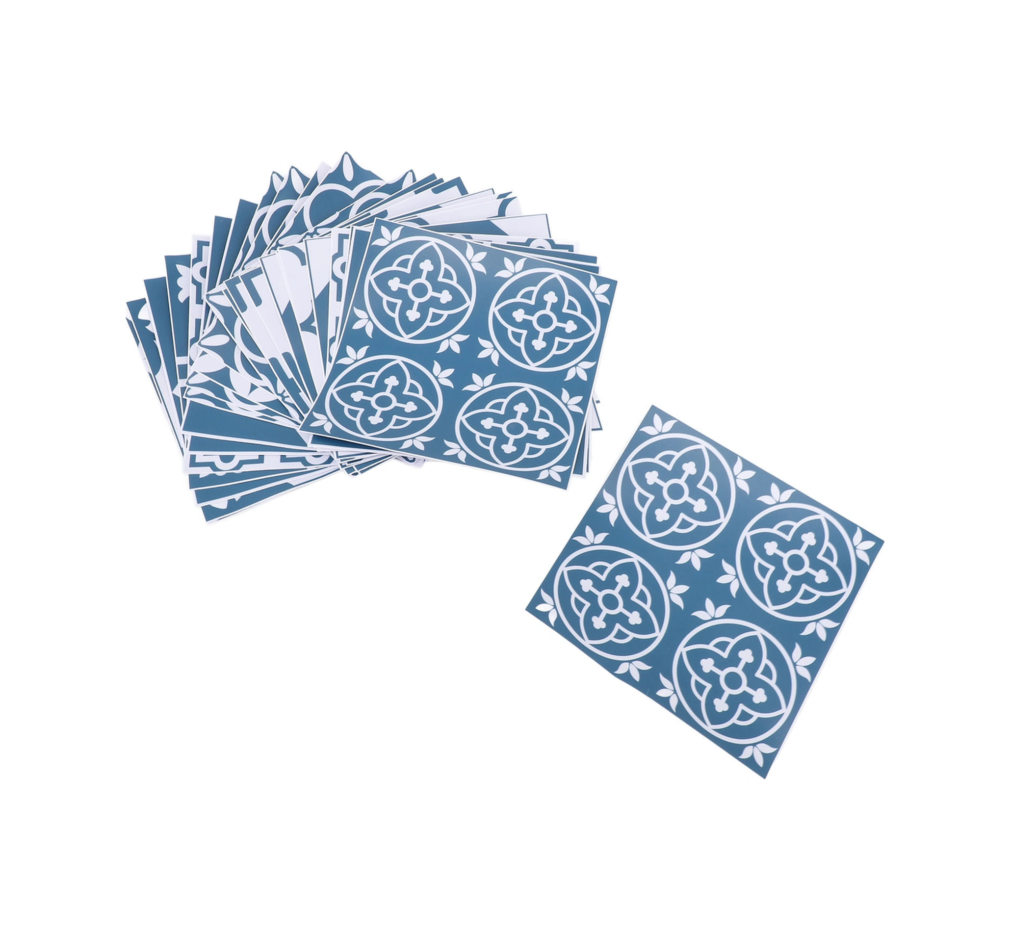 Geeroyoo 24 Adet Pvc Mdf Duvar Sticker, Suya Ve Yağa Dayanıklı, Otomatik Yapışkan, 15x15cm, Mutfak/banyo Dekorasyonu, Zanaatî Çiçek Desenli Diğer