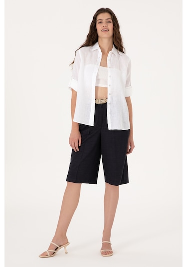 U.s. Polo Assn. Kadın Lacivert Şort / Bermuda 50300605-vr033 Lacivert