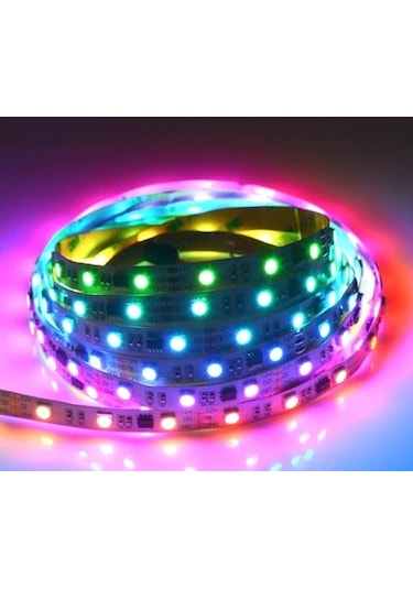 Hazarled 12 V WS2811 ARGB Adreslenebilir Pixel Şerit Led IP20 Metrede 60 Led 1M