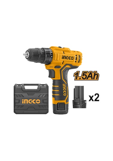 Ingco CDLI12325 12V 1.5 Ah Li-ion Çift Akülü Matkap