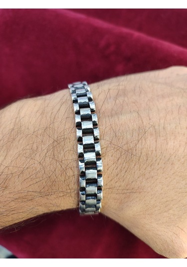 Modagümüşevi 925 Ayar Gümüş Erkek Bileklik