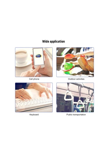 Moveevo Benzalkonyum Klorür Bazlı Hijyen Mendilleri - Önceden Islatılmış Alkolsüz, Dokumasız Havlu, 80'li Paket