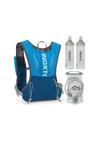 Yuntech01 Hafif 5l Bisiklet Sırt Çantası - 1.5l Su Torbası Ve 2 Şişe İle Outdoor Sporlar İçin Mavi