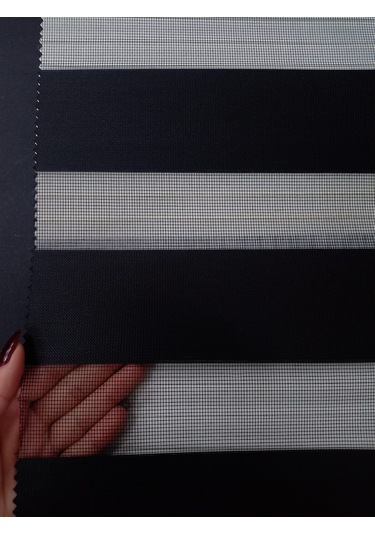 As Perde Siyah Zebra Perde