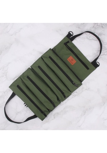 Dianziye Yeşil Oksford Kumaş Elektrikçi Araç Çantası - Ev Ve Araç Kullanıma Uygun Dayanıklı Takım Çantası