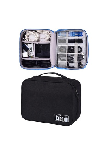 Pazly Suntek Siyah Seyahat Magideal Kordon Kılıf Elektronik Düzenleyici Ph Siyah