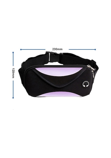 Willowhaven Erkekler İçin Su Geçirmez Koşu Bel Çantası Hafif Pratik Spor Aksesuarı Siyah Siyah