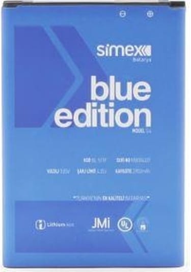 Simex G4 İle Uyumlu Sbt-03 Bl-51yf Batarya Blue Edition