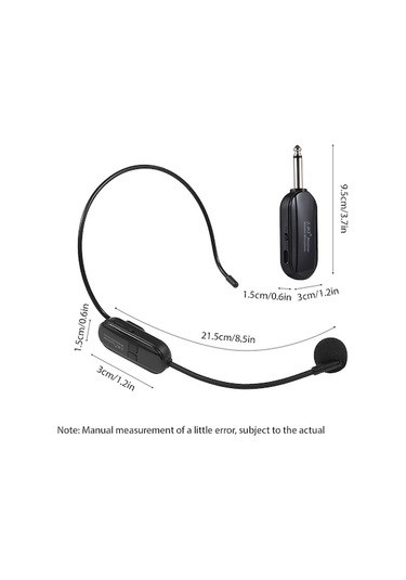 Artfulabode Profesyonel 2'li Kablosuz Mikrofon Seti - 50m Menzilli Kulaklık & El Mikrofonu