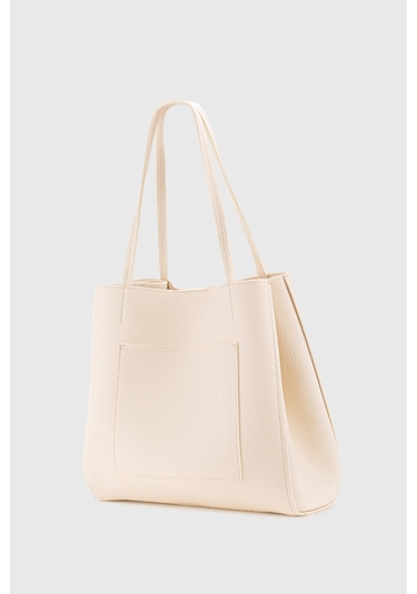 Housebags Kadın Krem Shopper Çanta 227 Krem
