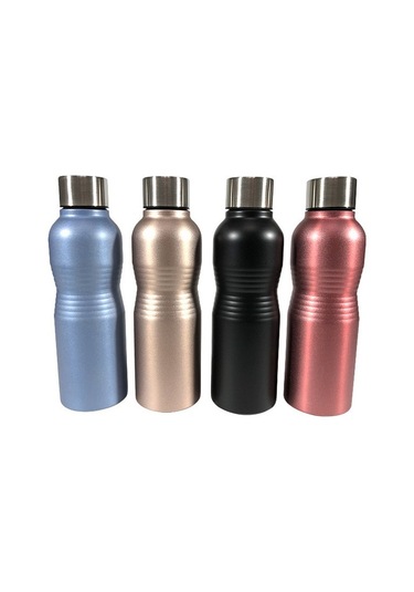 Novahub Paslanmaz Çelik 750ml Matara - Günlük Kullanım İçin Siyah, Spor Ve Seyahat İçin Siyah