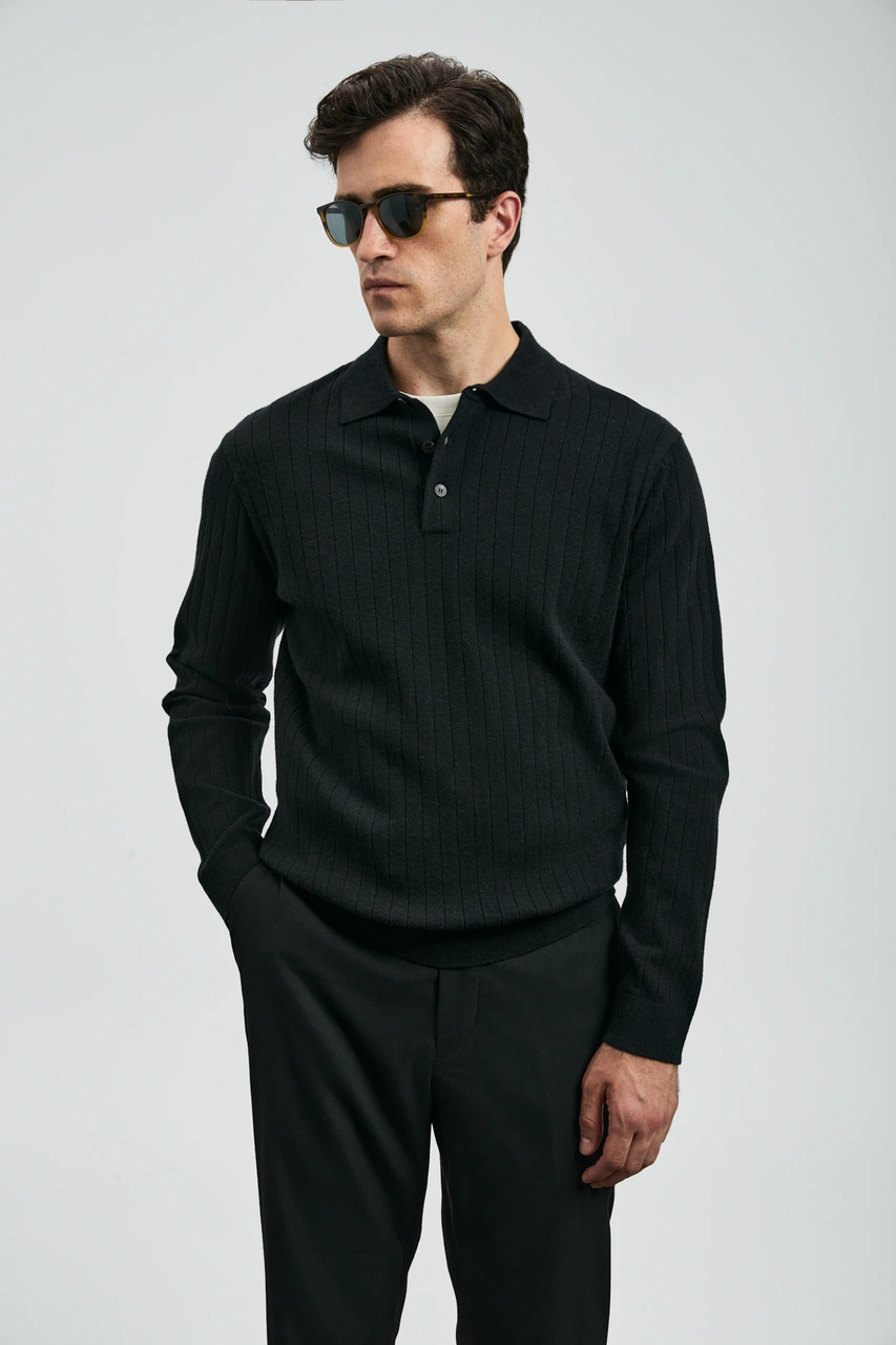 Lufian Josef Erkek Kazak Siyah Siyah 112090156100100 Siyah