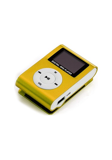 Springsun Mobil Metal Mp3 Çalar, Mini Lcd Ekran, 32gb Tf Kart Desteği, 90mah Pil, 3.5mm Kulaklık Girişi - Altın