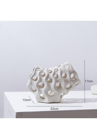 Homyl Içi Boş Modern Heykel Dekoratif Heykelcik El Sanatları 22cmx10cmx17cm