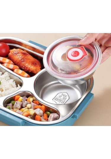 Weichuang01taşınabilir 304 Paslanmaz Çelik Yalıtımlı Öğle Yemeği Kutusu - Pembe