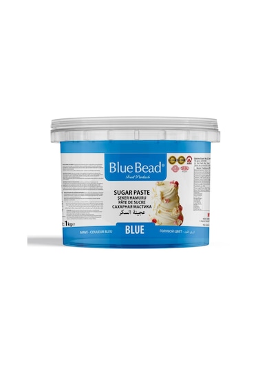 Blue Bead Şeker Hamuru 1kg Mavi Diğer
