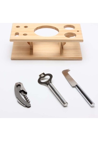 Dancemonkey Ahşap Montajlı 9'u 1 Arada Süper Tasarım Paslanmaz Çelik Kokteyl Çalkalayıcı 350ml