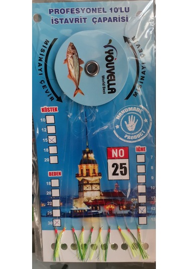 Çapari İstavrit Kolay Açılır 10 İğne - Renk 25