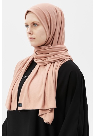 Tesettür Penye Şal Düz Bej