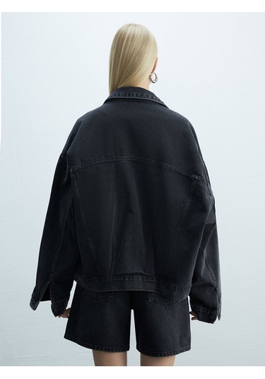 Ltb Celıa L Oversızed Jean Ceket 010096124316047 55799 Koyu Gri