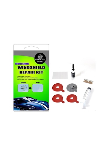 Araba Kırık Çatlak Cam Tamir Seti Çizik Onarım Taş Çatlak Kapat