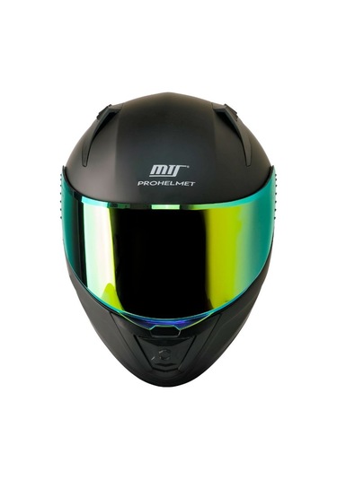 Motoanl Ece 22.R06 Sertifikalı Double Vizör Full Face Kapalı Motosiklet Kaskı Mat Siyah