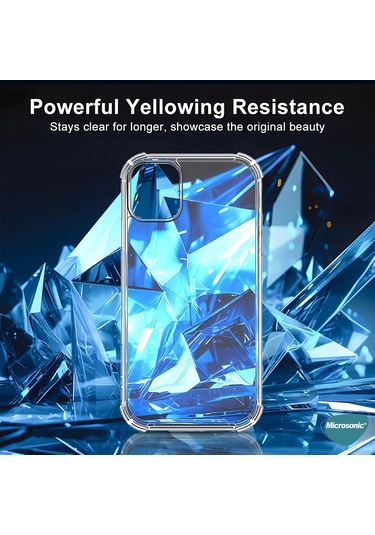 Microsonic Apple Uyumlu iPhone 16 Pro Max Kılıf Shock Absorbing Şeffaf -