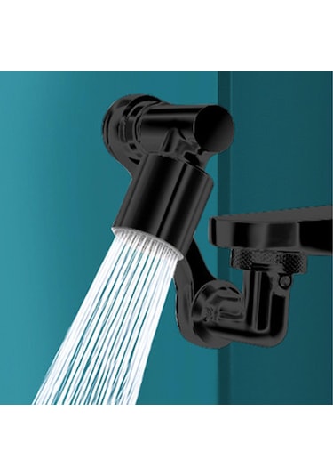 Qianfan Evrensel Musluk Genişletici - 1080 Döner Musluk Gümüş