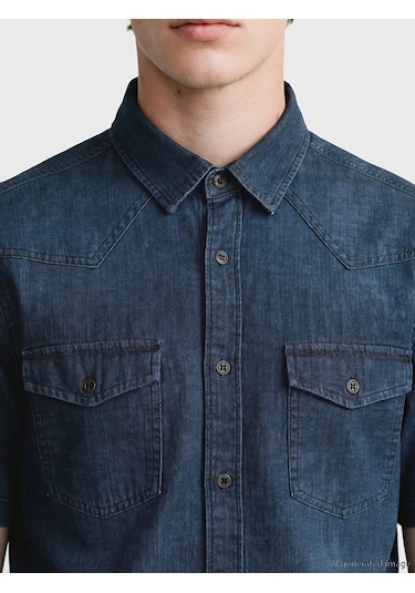 Lc Waikiki İndigo Regular Fit Erkek Jean Gömlek