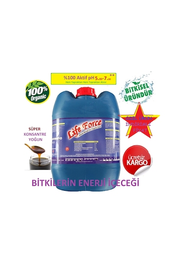 Lf Organik Sıvı Humik Fulvik Asit %25 Net:20 KG Konsantre  Gübre