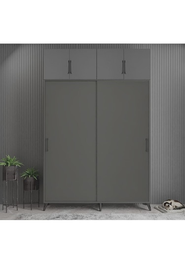 Viva Sürgülü Yüklük Modülü Portmanto Vestiyer Ayakkabılık F 140cm