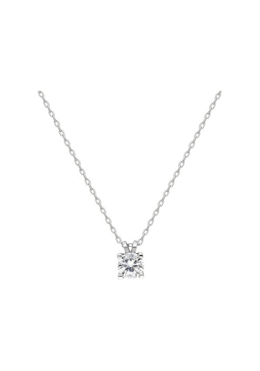Glorria Gümüş Tektaş Kolye, Küpe, Çiçekli Hediye Seti - Dt0213Kl-