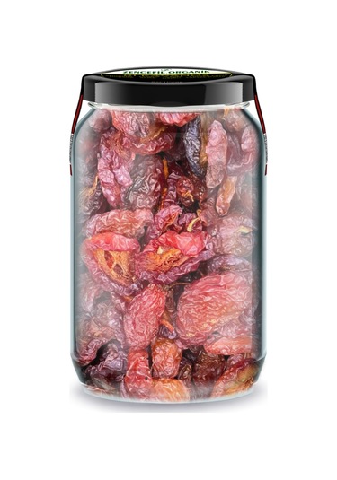 Kırmızı Dağ Eriği Çekirdeksiz Bi Kavanoz 660 Cc. Cam Kavanozda Ekşi Erik Kurusu Kırmızı Erik 400 G