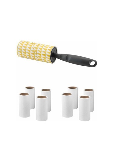 Rulo Giysi Kedi Tüyü Toplayıcı + Yedek Tüy Toplama Başlığı 8'li