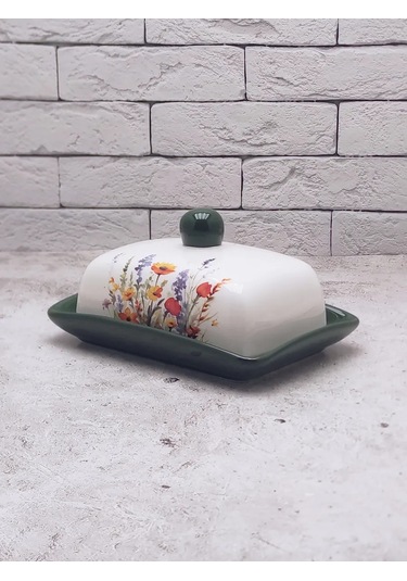 Rosenberg Krem Peynir İçin Kapaklı Seramik Tereyağı Kabı 205333254 Sütlü