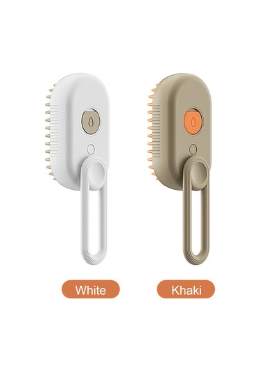 Vkemall Kedi Köpekler İçin 3'ü Bir Arada Usb Uçlu Spreyli Masaj Tarak, Hassas Deri Dostu, Tüy Toplama Ve Temizleme Fonksiyonu, Süt Kahve Rengi