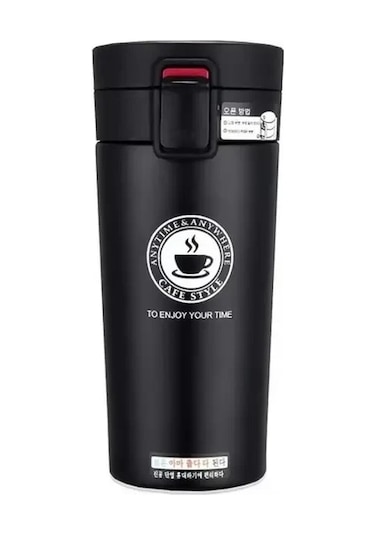 Paslanmaz Çelik Termos Bardak-mercampoutdoor Siyah